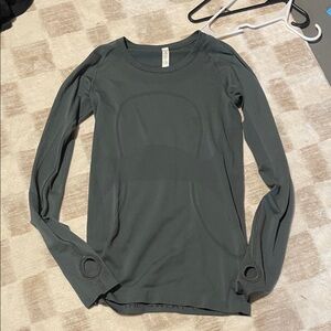 lululemon athletica Long Sleeve swiftly tech  Top - olive green